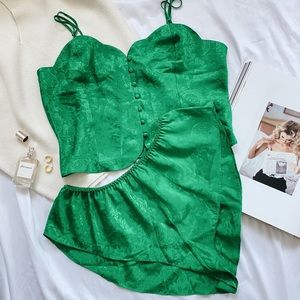 VICTORIA SECRET Satin Camisole Sleep Set